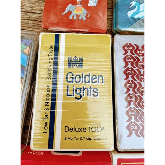 Vintage Lot of 11 Playing Card Decks Bicycle, Hoyle, Advertising NOS - Picture 9 of 11